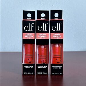 3x e.l.f. Glow Reviver Lip Oil 7.6ml-coral fixation